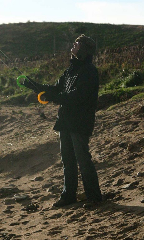 John flying a kite