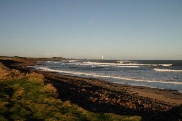 View of Barns Ness Lighthouse
