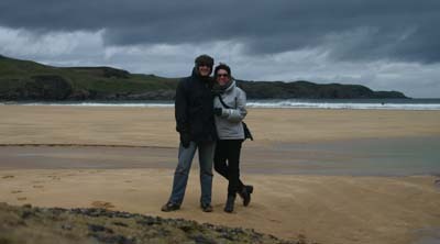 Us at Strathy Beach