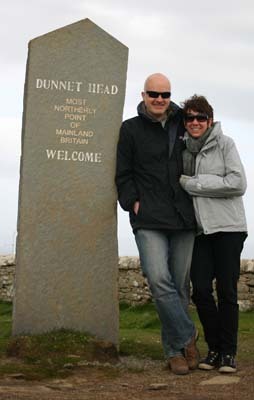 Us at the most northerly point in mainland Britain